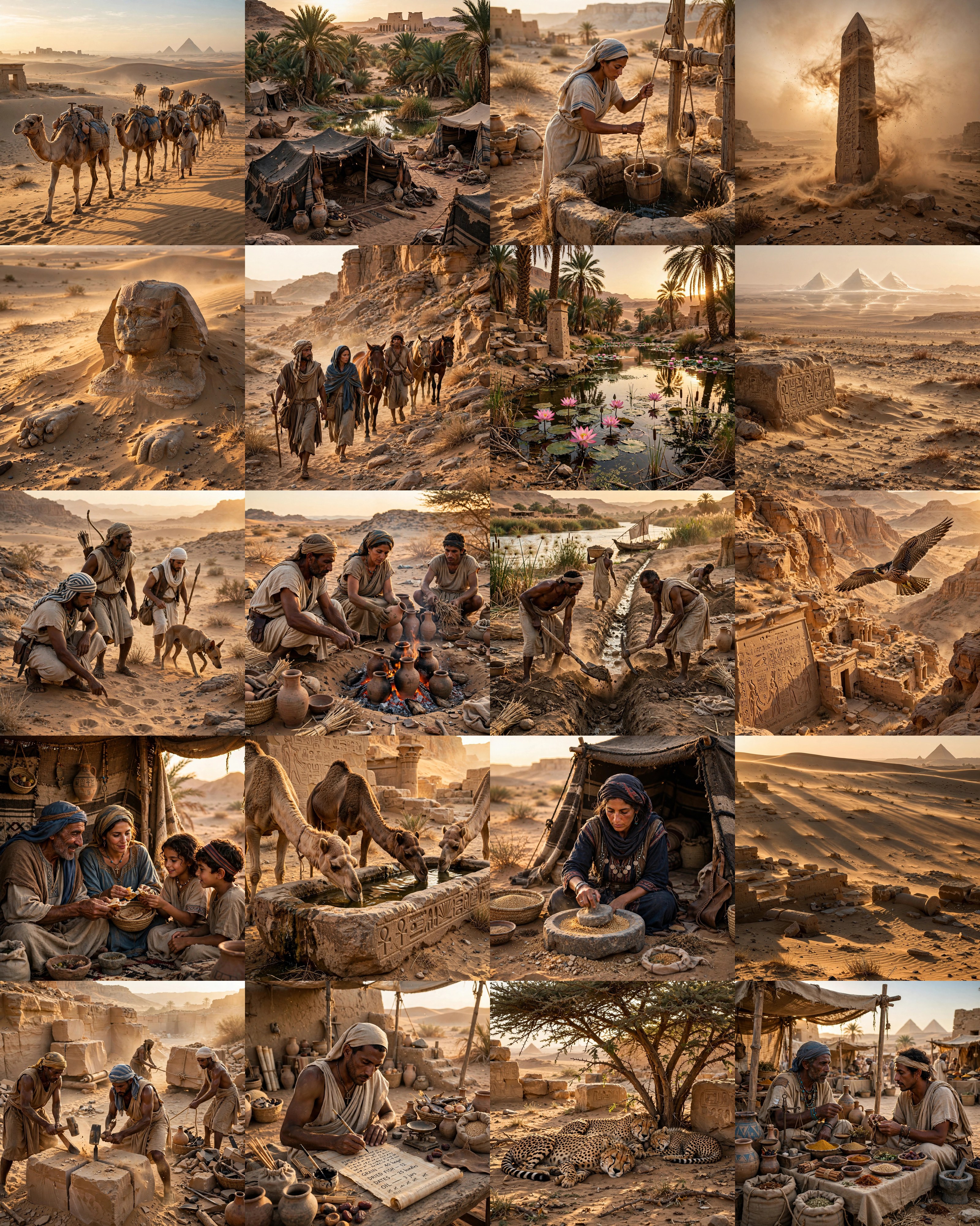 غلاف الصحراء والواحات — الصور الملوّنة