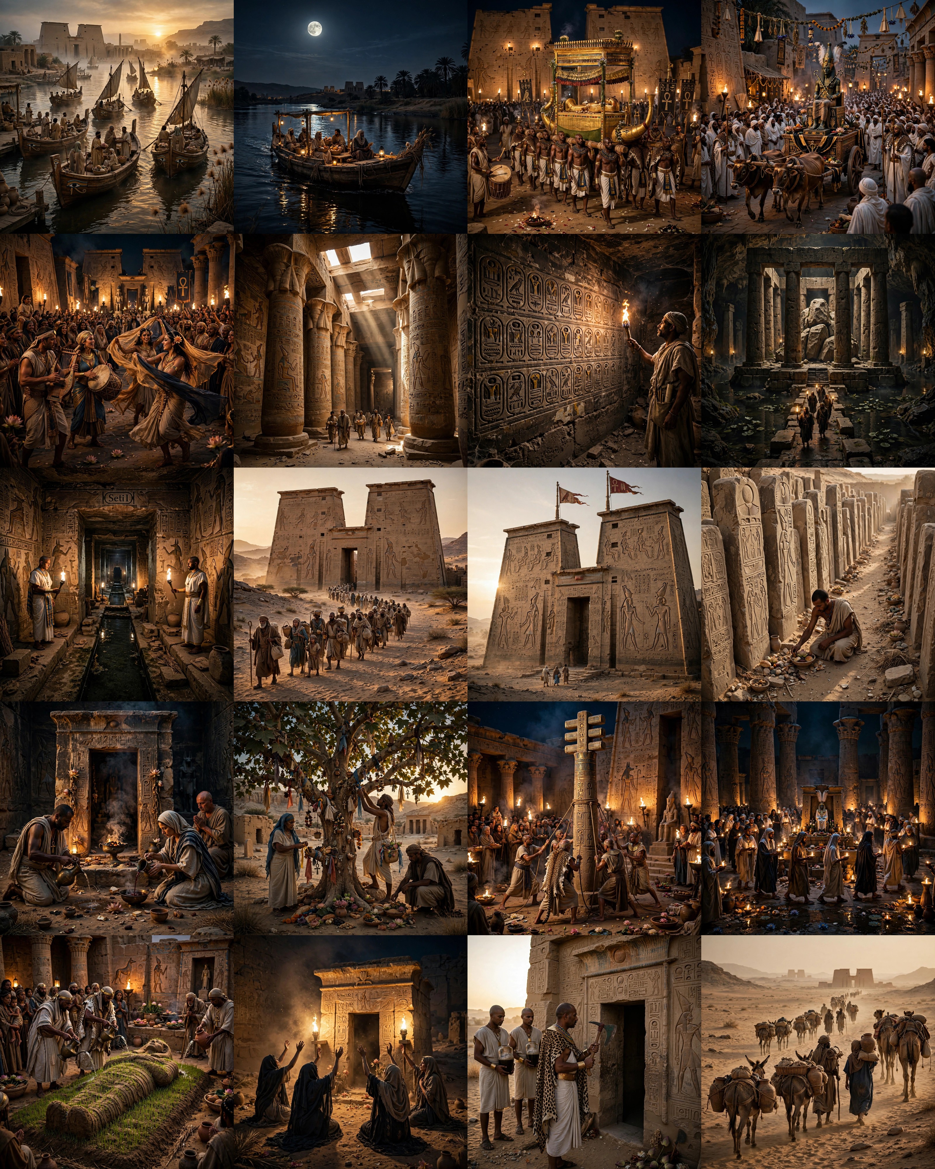 غلاف الحج إلى أبيدوس — الصور الملوّنة