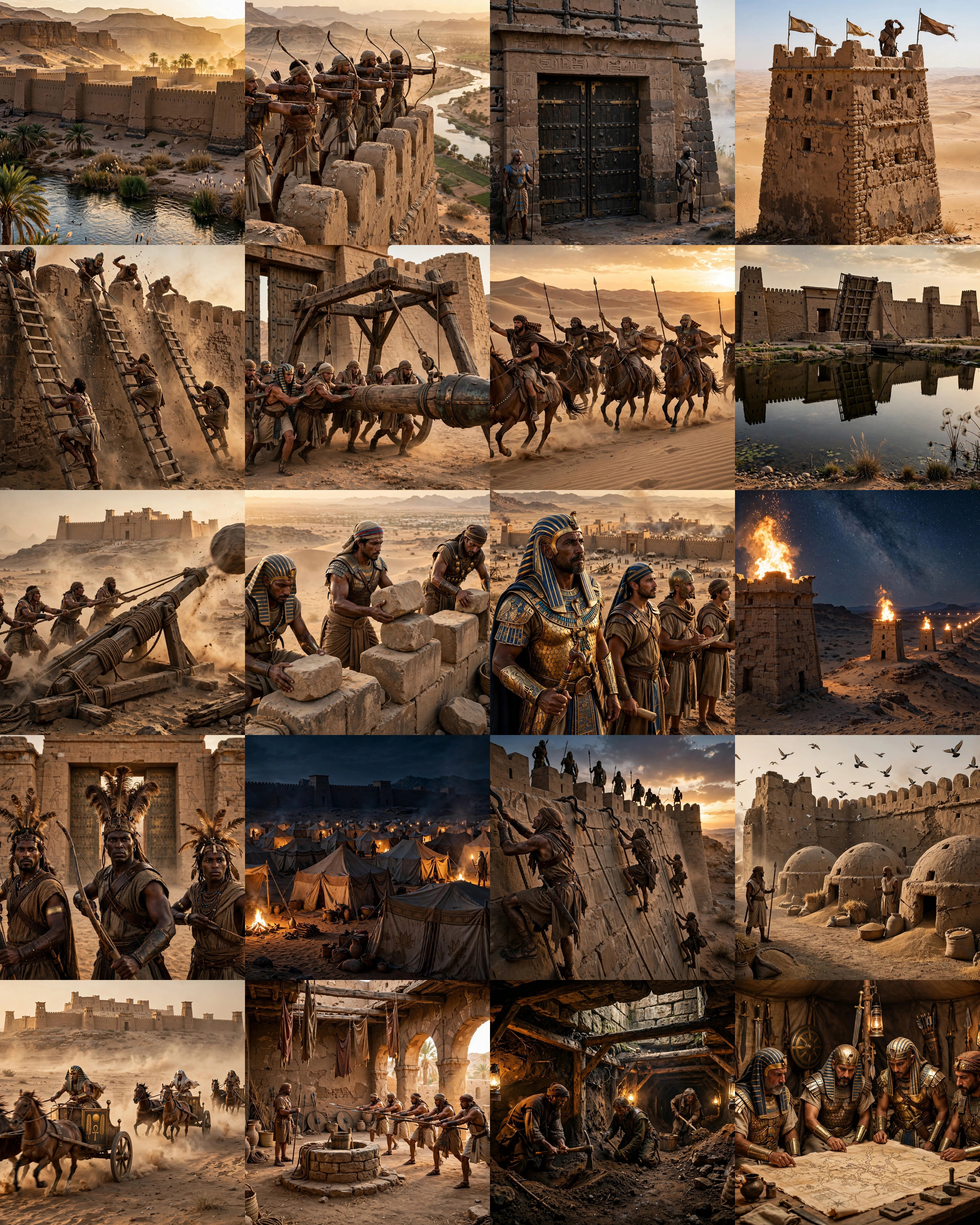 غلاف الحصون الصحراوية — الصور الملوّنة