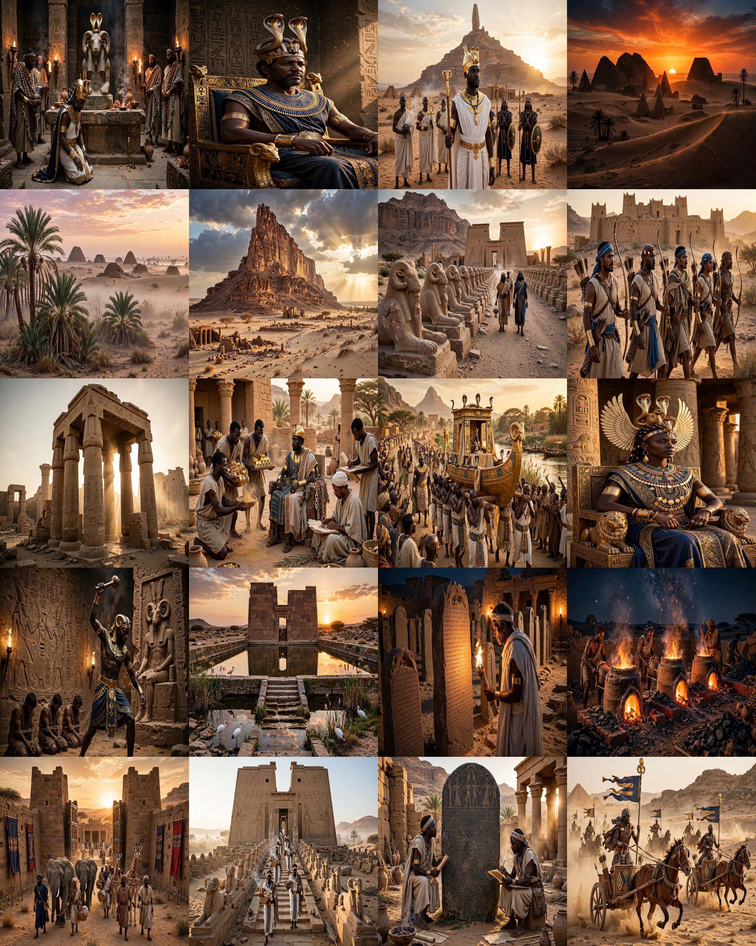 غلاف الفراعنة السود — الصور الملوّنة