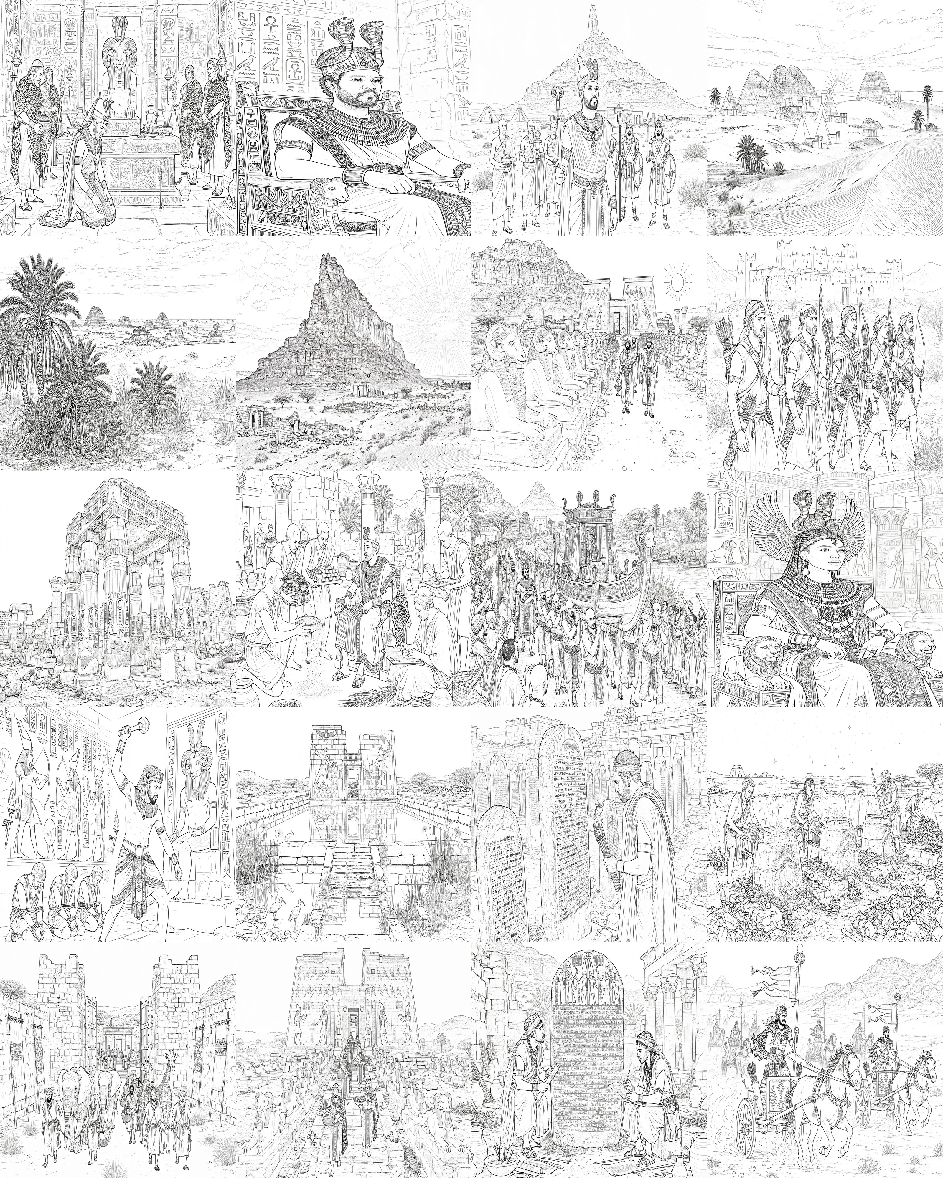 غلاف نسخة التلوين — الفراعنة السود